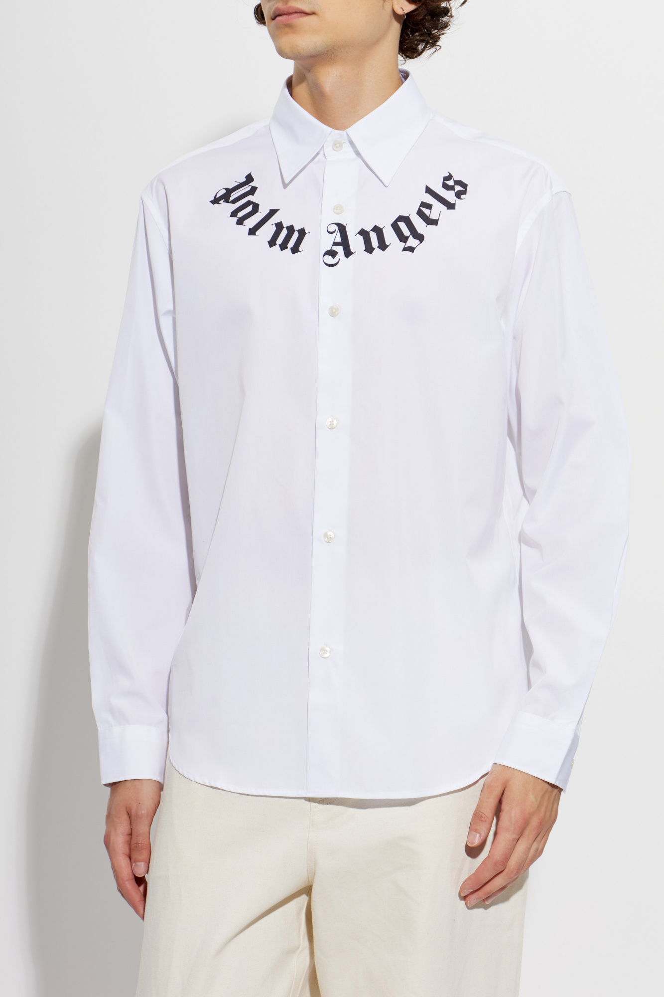 Palm Angels Shirt with logo | Men's | Vitkac